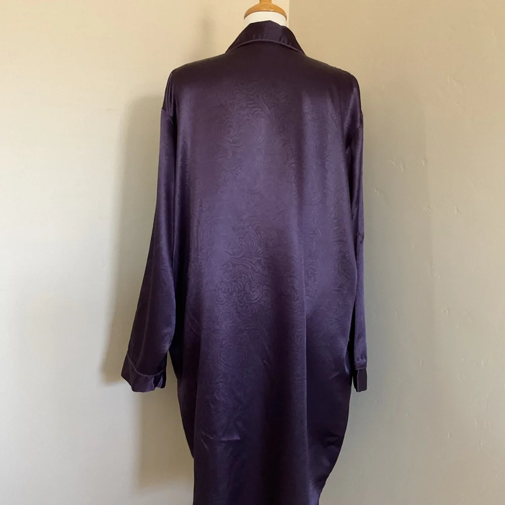 Bali Studio Nightshirt Purple Silky Size 1X